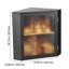 Corner Bread Box for Kitchen Counter Double Layer Bamboo Storage Container-273114438