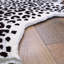 Tapis noir / blanc en laine à imprimé animal Terrazzo-29997145