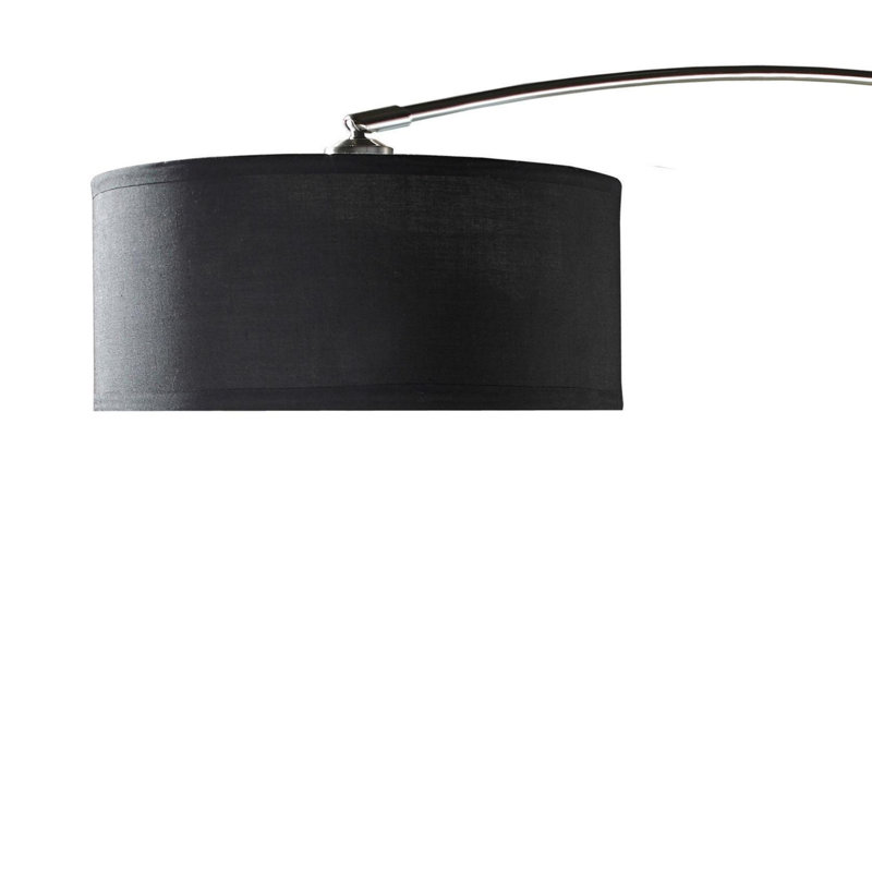 81"H BLACK ARCH WITH ADJUSTABLE BODY FLOOR Lamp
