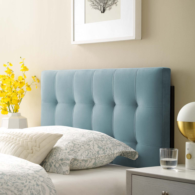 Tête de lit Copper Grove Worishofen par Modway, Bleu pâle, Jumeau