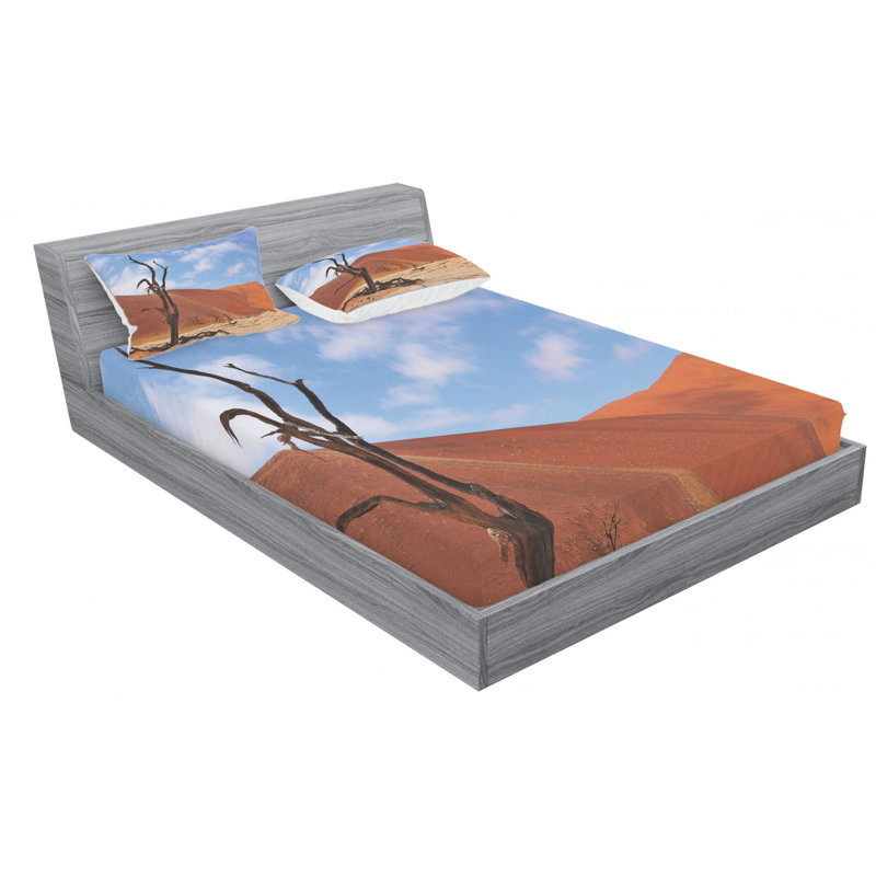 Microfiber Sheet Set, Queen Sheet Set with Fitted Sheet