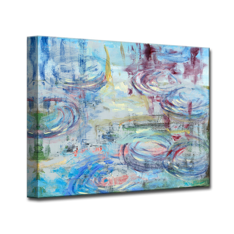 «Raindrops» par Dana McMillan, reproduction sur toile tendue, H 30 po x l 40 po x P 1,5 po