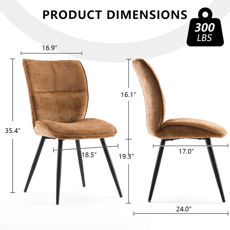 Chaise d'appoint Pirali, Brun