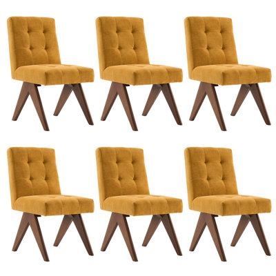Nieck Armless Tufted Upholstered Side Chair