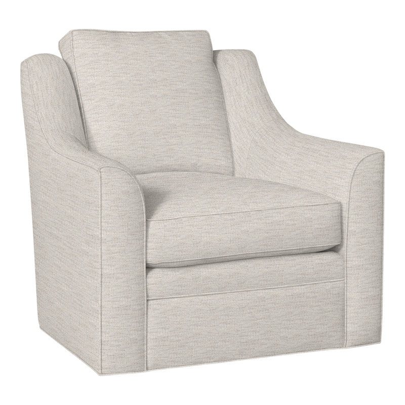 Fauteuil pivotant American Bungalow Nicholas, Impala lin
