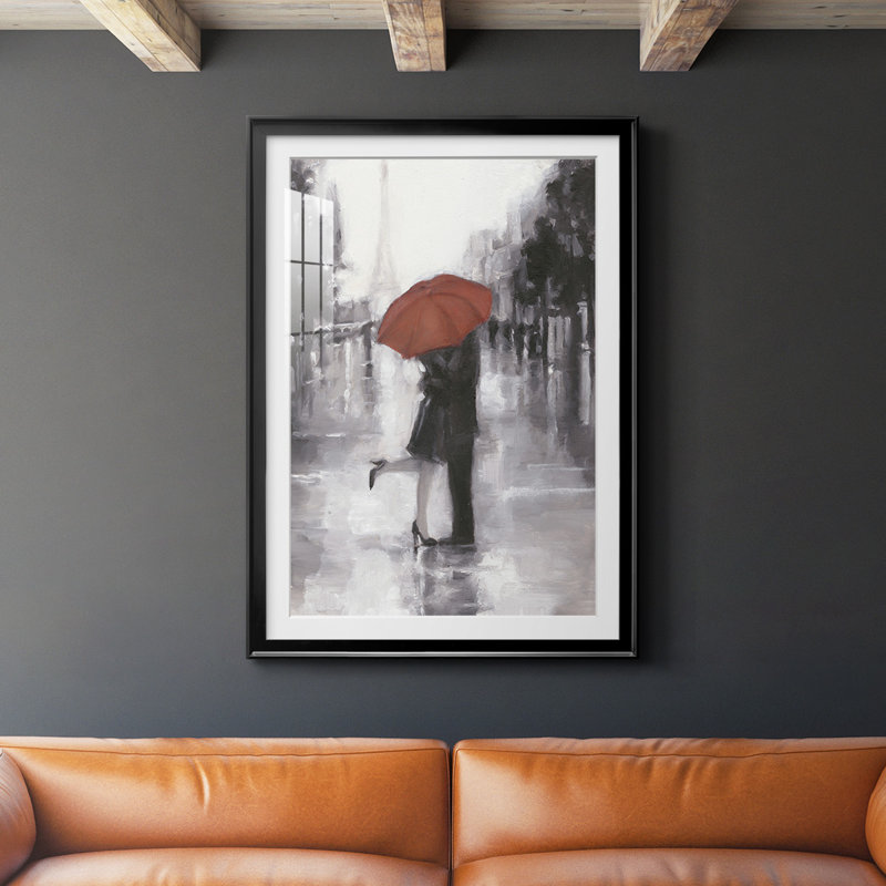 Caught In The Rain Caught In The Rain par - Impression sur, Cadre noir, H 30,5 po x l 22,5 po x P 1 po