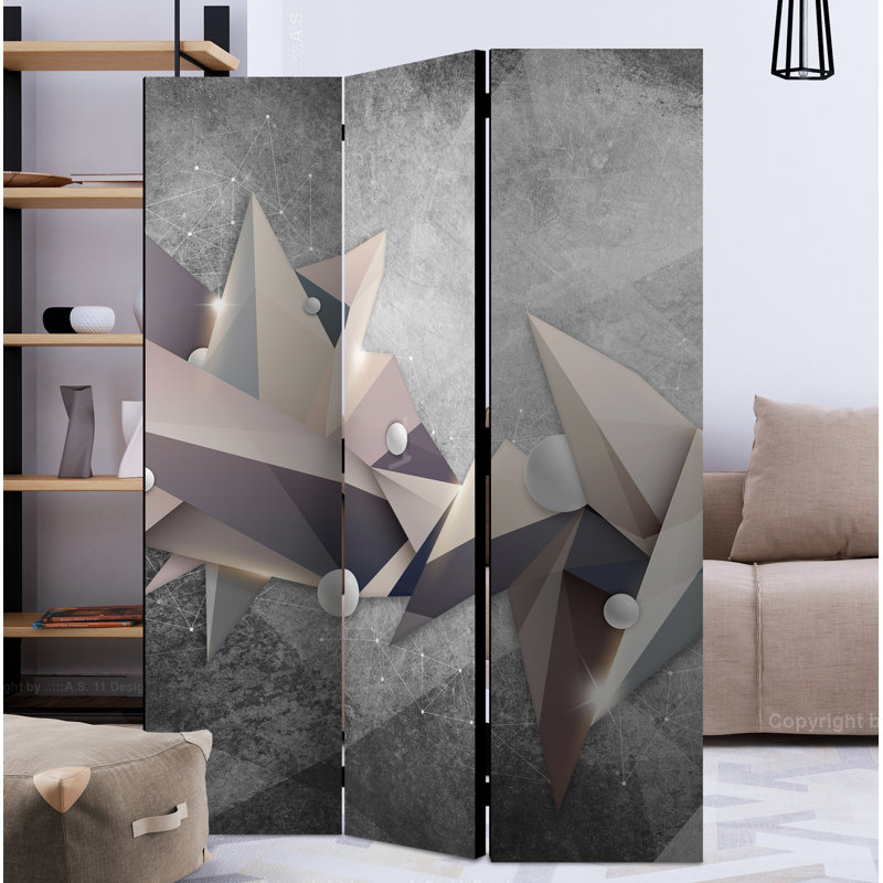 Cooperstown 172cm H Folding Room Divider, 3