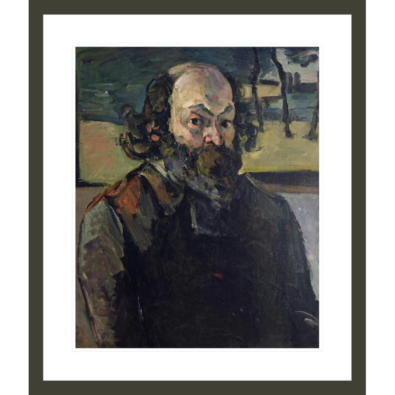 Autoportrait par Paul Cézanne, impression giclée sur cadre, H 27,52 po x l 23,5 po