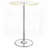 Chrome Glass Top LED Bistro Bar Table – 28" Round x 42"H