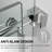 48" W X 36" D X 76" H Sliding Frameless Shower Enclosure With 3/8 Inch Tempered Glass-126304639-126735478