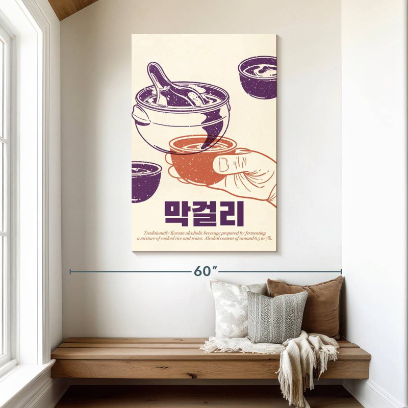 Makkoli coréen Yarlin, H 48 po x l 32 po