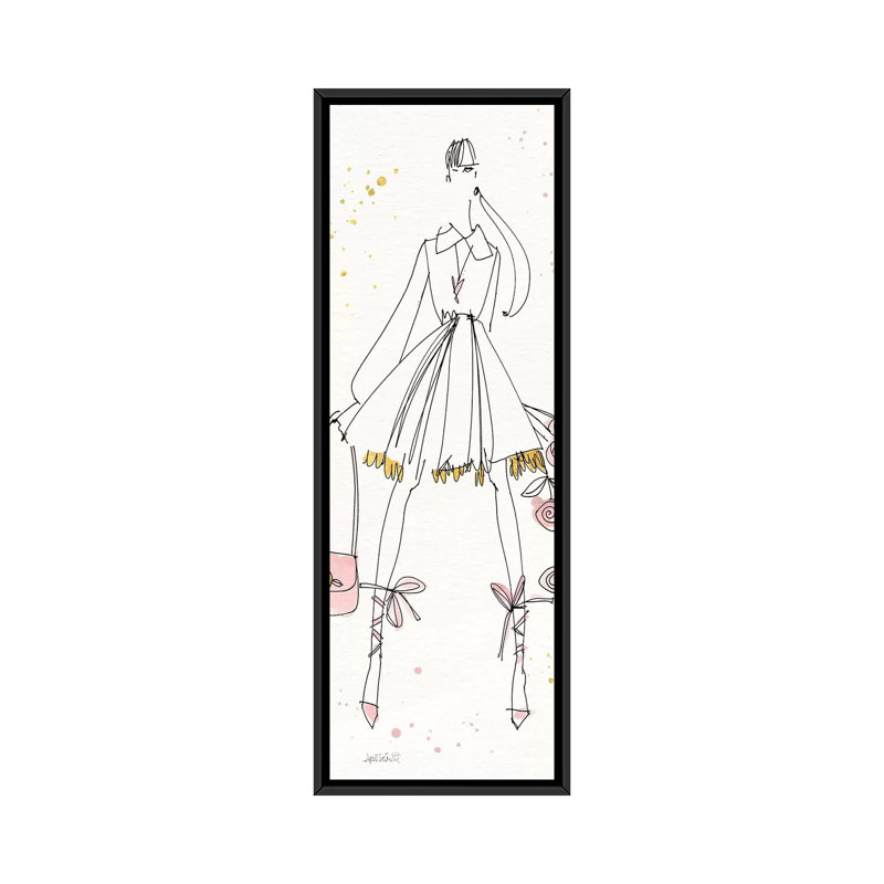 « mode viii », reproduction d’impression sur toile, H 36 po x l 12 po x P 1,5 po, Cadre noir
