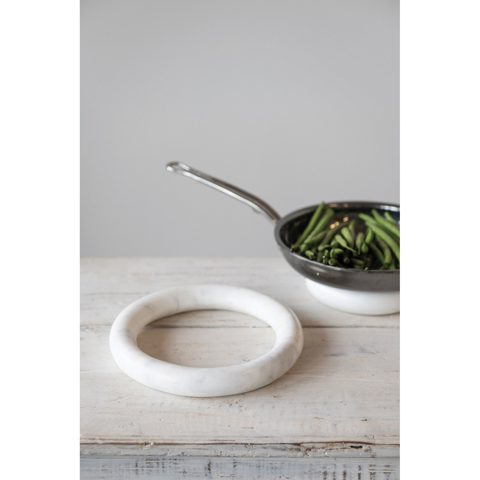 Marble Trivet, White