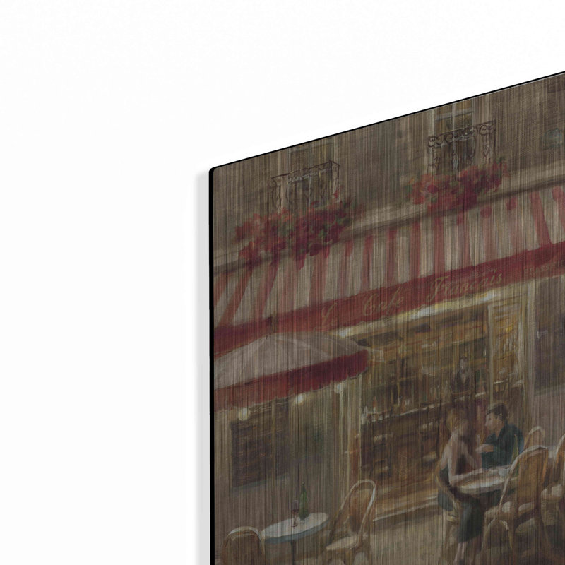 «Paris Cafe II Crop» par Danhui Nai, H 16 po x l 12 po