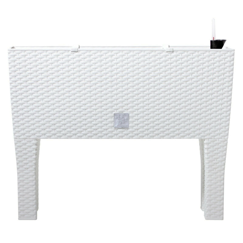 Lois Elevated Planter, White
