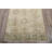 1.4 x 3.6 Ft Vintage Wool Patchwork Runner, Beige Rug