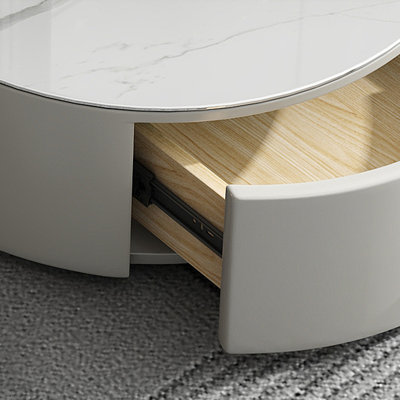 Table basse ronde moderne et luxueuse