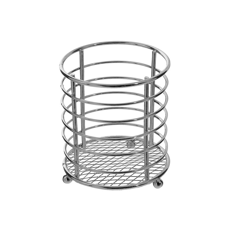 Stainless Steel Square Flatware Caddy