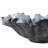 Bequette Decorative Bowl Metal Aluminum Ruffled Coastal Modern Design Accent For Home Office Bedroom Living Room Decor - 5" Blue & Gray