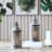 10.5'' Gray Battery Powered Cordless Lamps Table Lamp Set