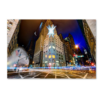 «Christmas in New York» par David Ayash, reproduction de photo sur toile tendue