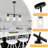 3 - Light Modern Linear Kitchen Island Dimmable Pendant With Clear Glass Shades-1404878585-1396373927