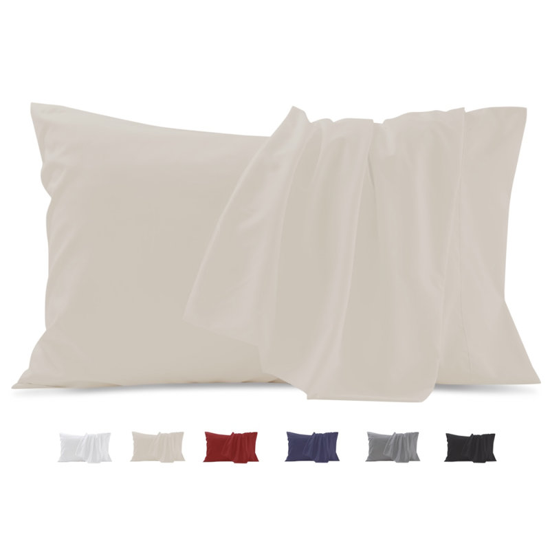 Double Brushed, Skin-Friendly Pillowcase set, Queen Pillow Case, Beige