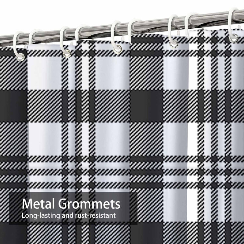 Rideau de douche Tartan, 72" L x 72" W