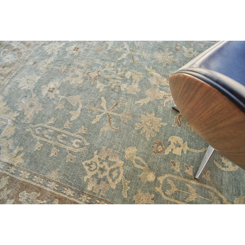 Antique Weave Oushak Wool Oriental Area Rug, Rectangle 10' x 14'