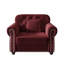 Petit fauteuil d'appoint rembourré avec repose-pieds Mid-Century-1858425229
