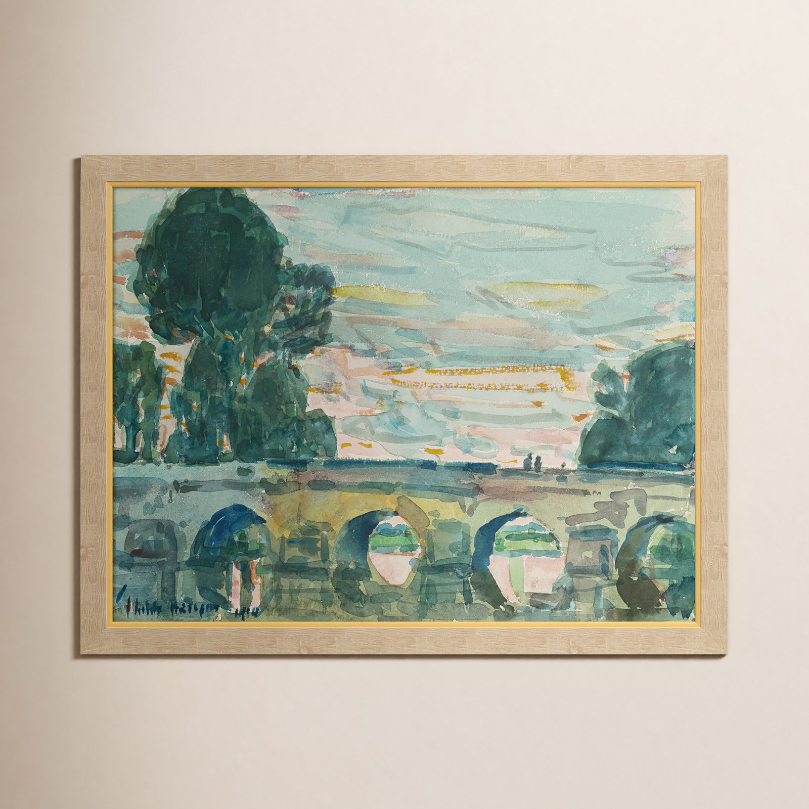 The Bridge at Grez Painting