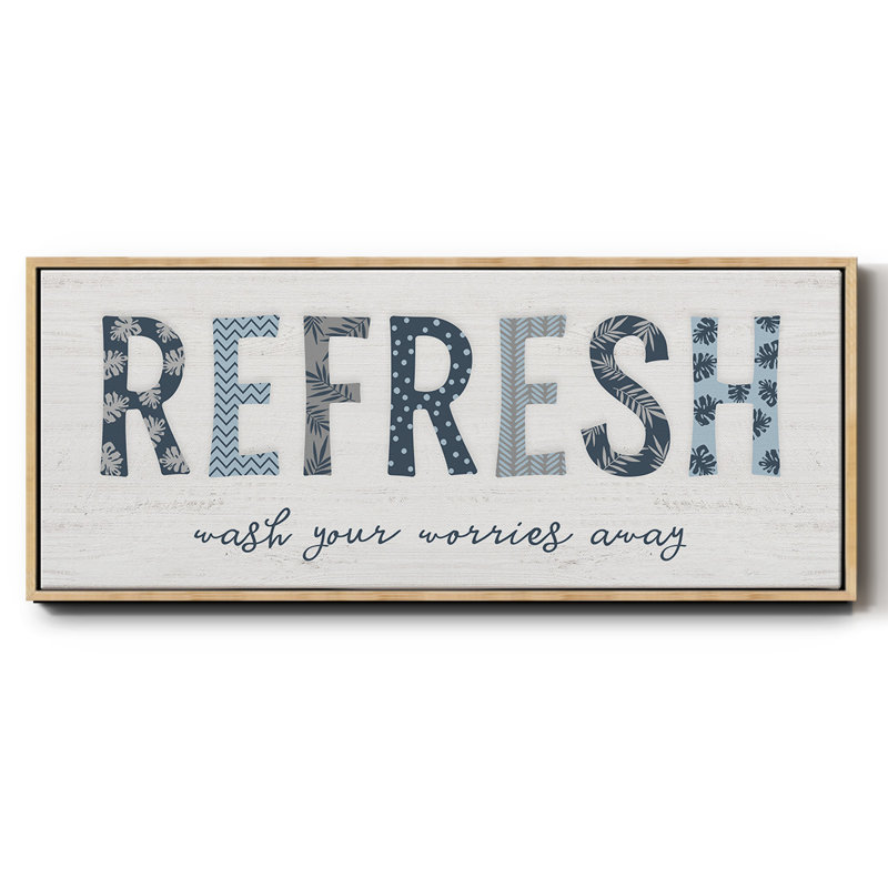 Refresh - Toile encadrée, H 8 po x l 20 po