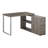 Adell Brown 3-Drawer Modern Computer Desk with Silver Metal Leg, 29.29" H X 46.95" W X 46.95" D-1276335318