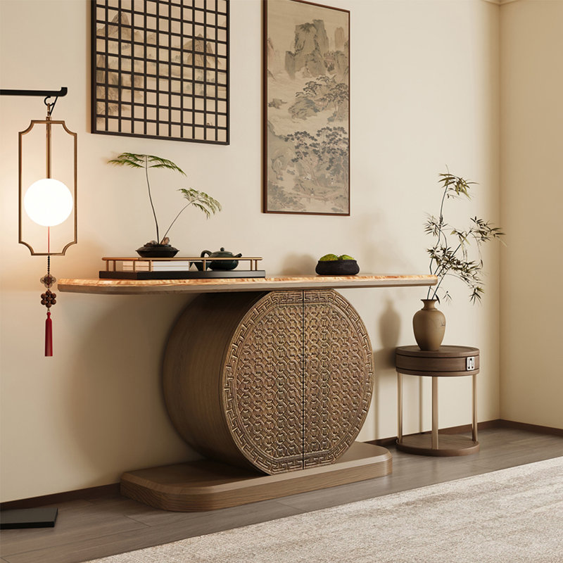 Console Retro Classical Art, H 35,43 po x l 59,06 po x P 15,75 po