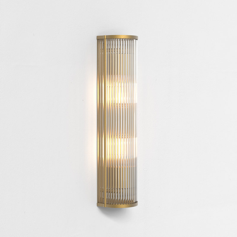 Avignon 2 - Light LED Flush Mounted Sconce, Antique Brass