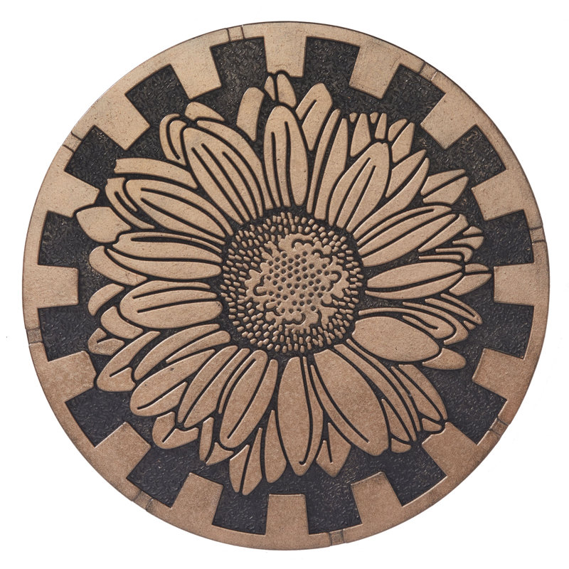 Sunflower Rubber 3 Piece Stepping Stone Set