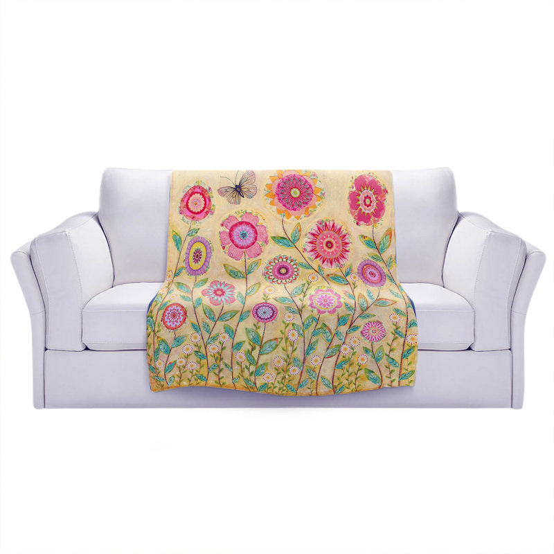 Hand Woven Throw Blanket, 51" W x 60" L