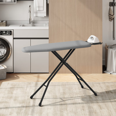 Height-adjustable Ironing Board Iron Table with 4 Legs