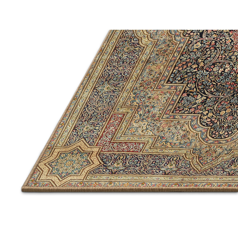 Tapis oriental brun clair Margarita, Rectangle 5 pi x 8 pi