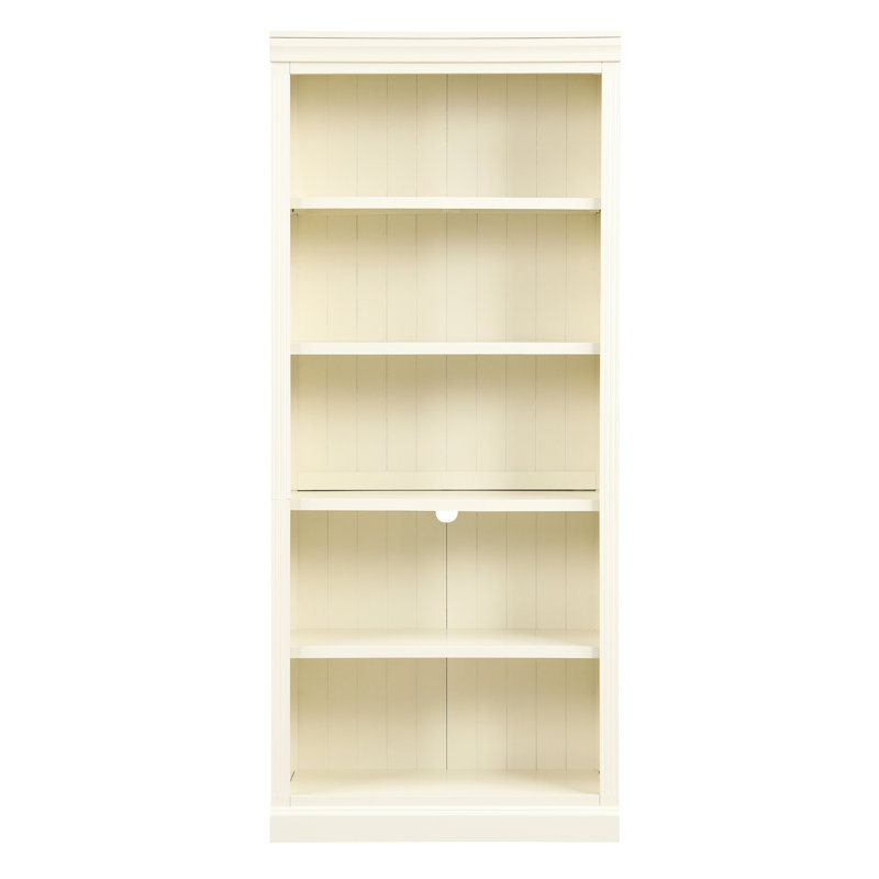 Bibliothèque à 5 niveaux en bois avec bande et trou pour câbles, tablettes réglables pour divers espaces de rangement, ensemble de benne d'éclairage tricolore avec bibliothèque beige et jaune, solutions de rangement personnalisées,