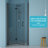 Fold Frameless Shower Door With Tempered Glass-115606745