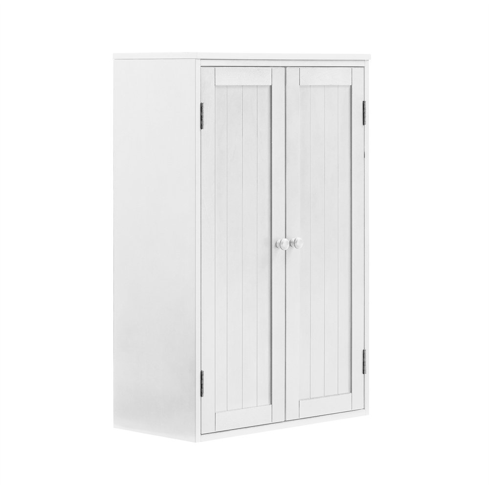 Double Door Storage Cabinet with Adjustable Shelves and Storage