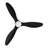 Smart 52" Black 3 Blades LED Flush Mount Ceiling Fan with Remote Control-30542775
