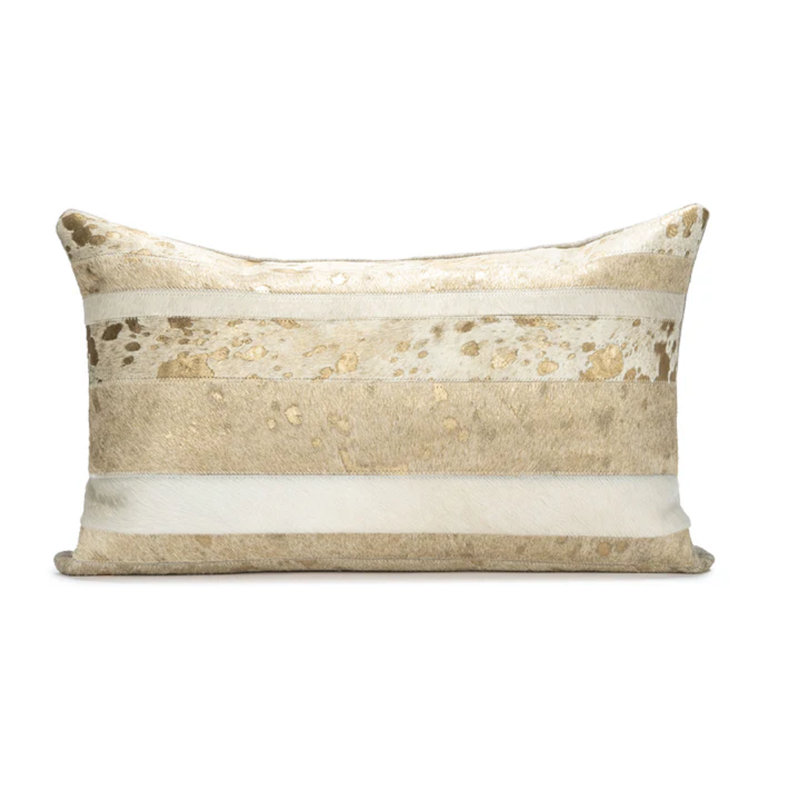 Housse de coussin en peau de vache Mini 12X20