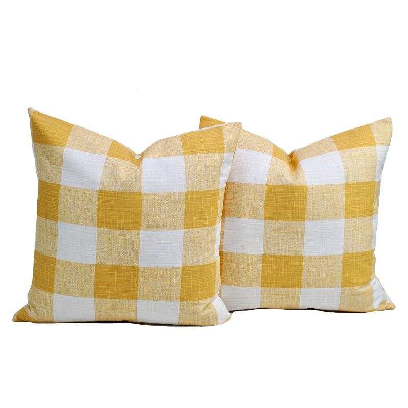 Housse de coussin 100% coton , 15,5 po x 15,5 po