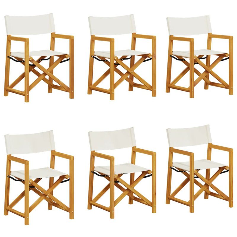 Shubhada Patio Dining Accent Chair, Cream white