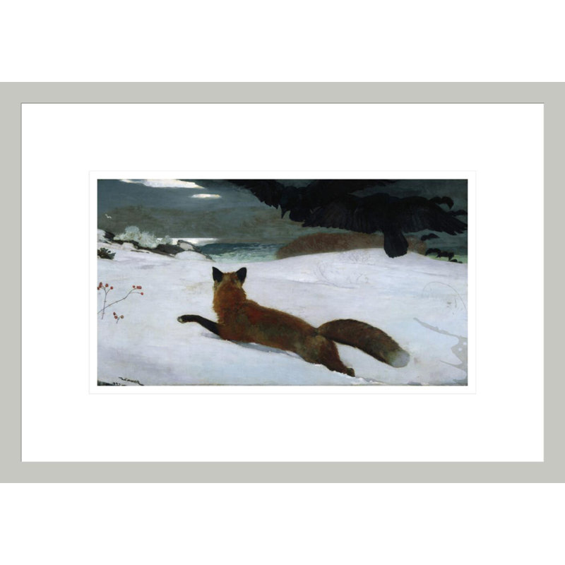 «The Fox Hunt» par Winslow Homer, impression giclée sur cadre, 11,89 po H x 16,75 po L