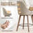 Mangu Upholstered Swivel Stool-1238722646