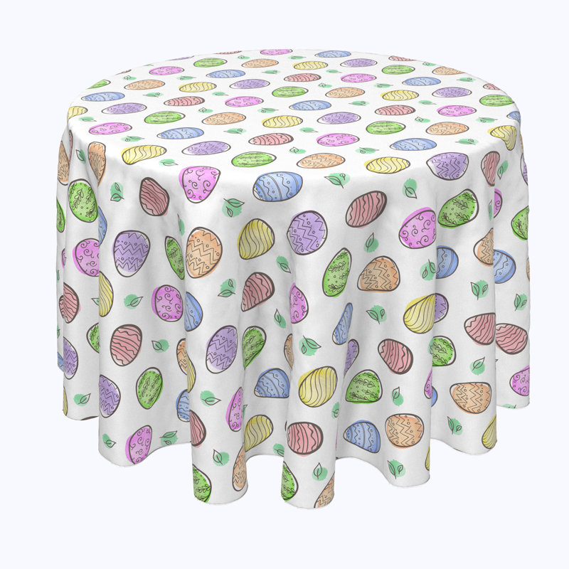 Ada Simple Eggs and Blots Tablecloth, 90" x 90"