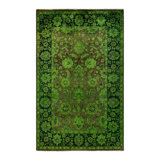 Fine Vibrance One-of-a-Kind 4' 1" X 6' 6" Hand Knotted Area Rug